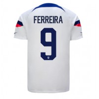 Camiseta Estados Unidos Jesus Ferreira #9 Primera Equipación Mundial 2022 manga corta